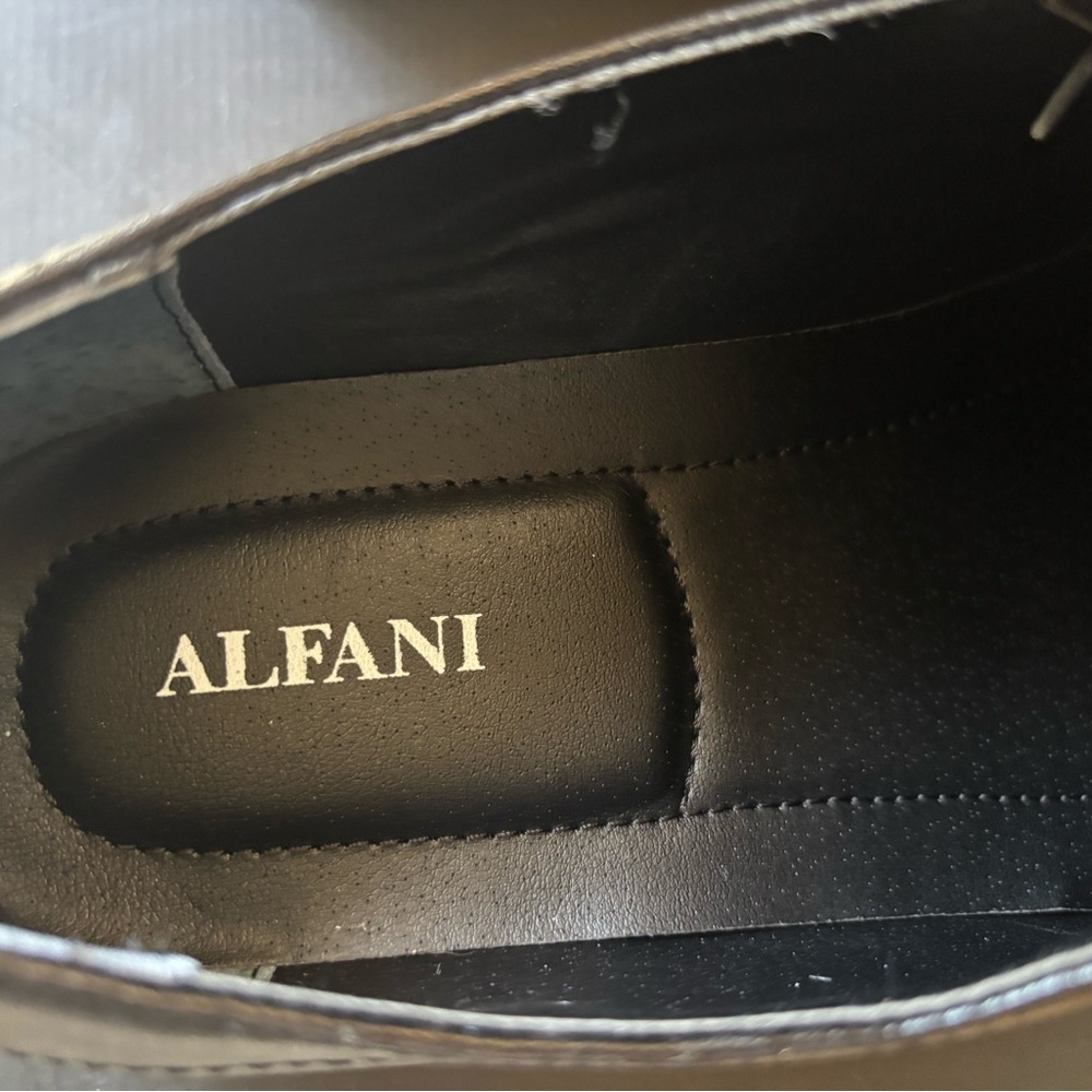 Alfani Dark Brown Leather Footwear